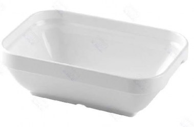 FUENTE RECTANGULAR 13 Cm. POLICARBONATO 250 CC.